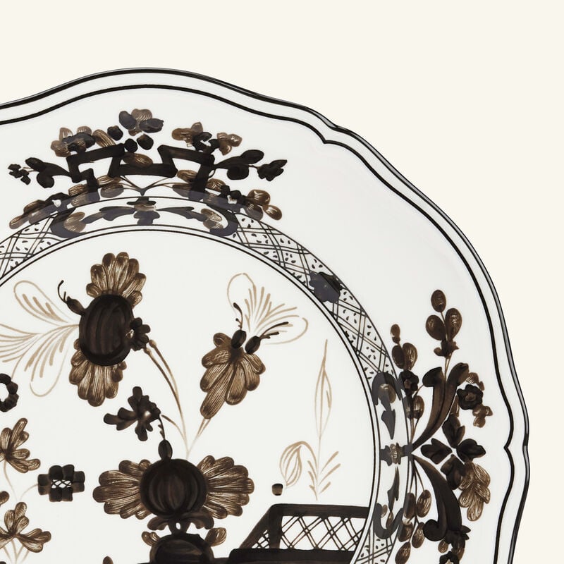 ginori 1735 oriente italiano dinner plate grey