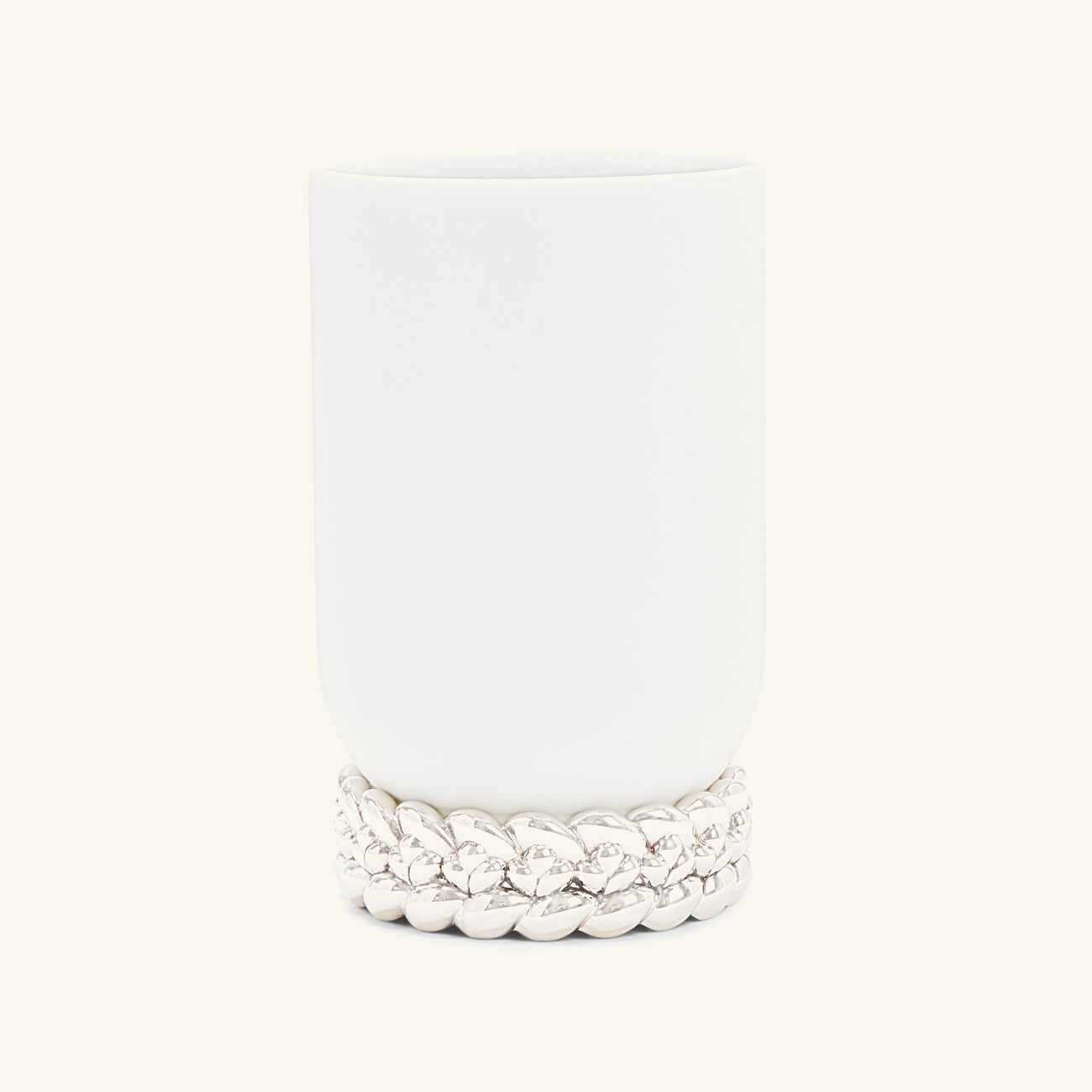 christofle babylone vase small white