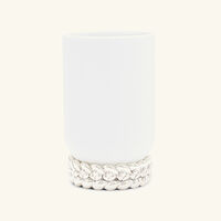 christofle babylone vase small white