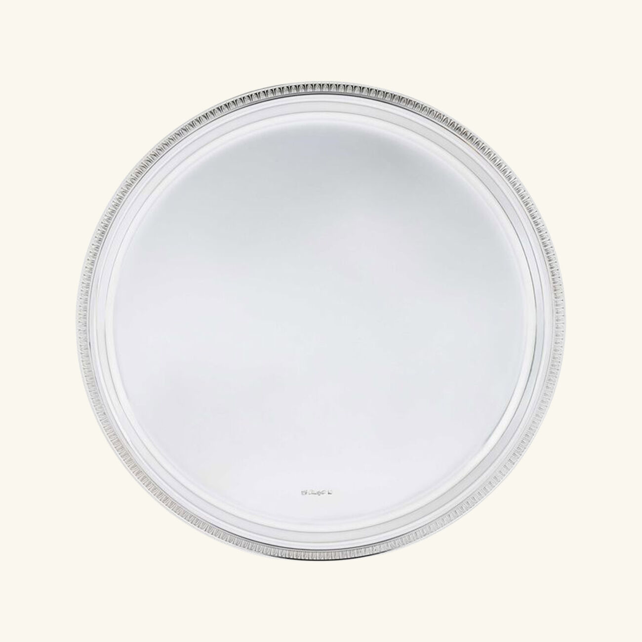 christofle malmaison serving tray round medium silver plated