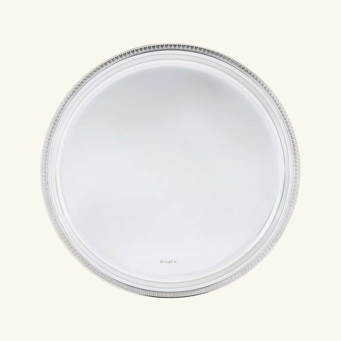 christofle malmaison serving tray round medium silver plated