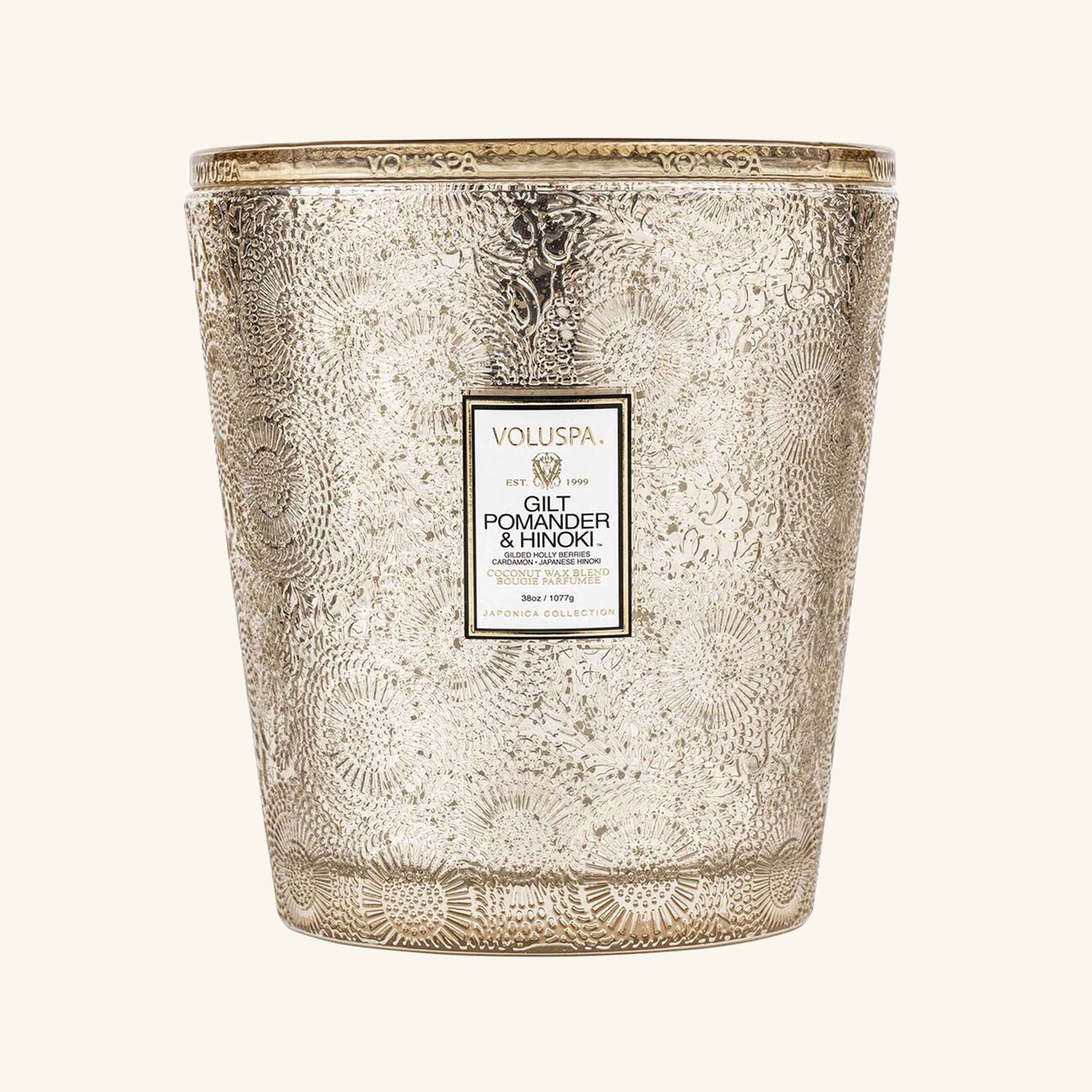 Gilt Pomander & Hinoki Candle voluspa gilt pomander hinoki candle