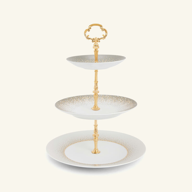 haviland souffle d or 3 tier cake stand