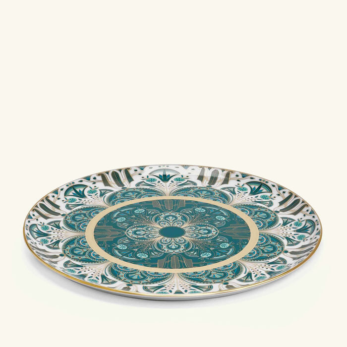 haviland r ves du nil tart platter round green 31cm
