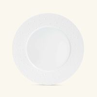 bernardaud ecume service plate round white 29cm