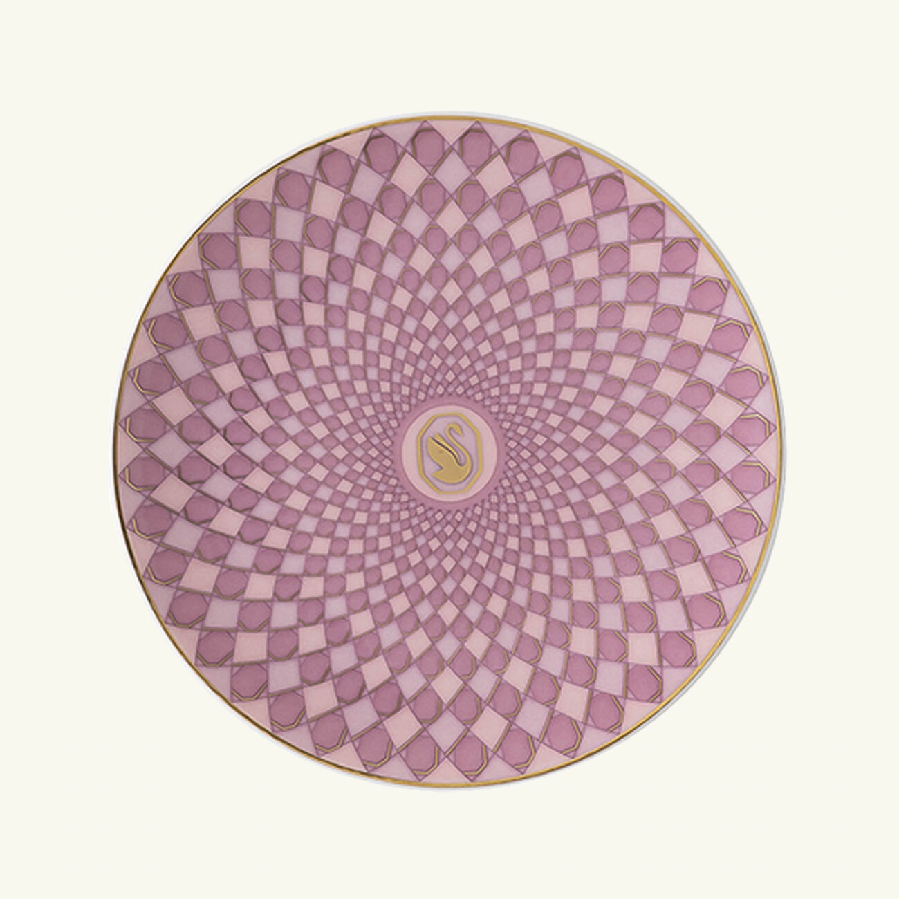 rosenthal signum rose plate round pink 10cm