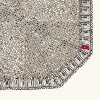 kim seybert louxor coaster silver set of 4