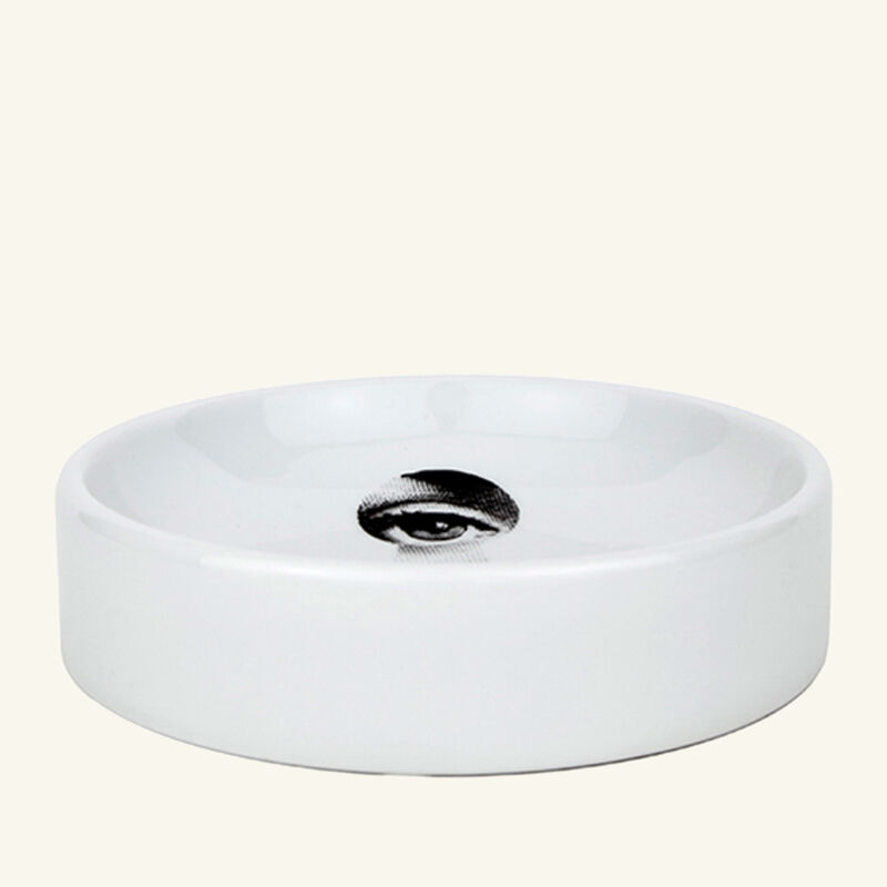 Tema e Variazioni no.14 Ashtray Round Small Black fornasetti tema e variazioni no 14 ashtray round small black