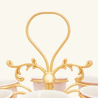 villari tulip coffee cup holder gold
