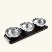 Bernadotte Serving Bowl Set Brown georg jensen bernadotte serving bowl set brown