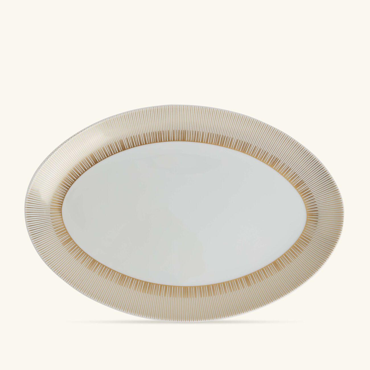 bernardaud sol serving platter oval gold 33cm