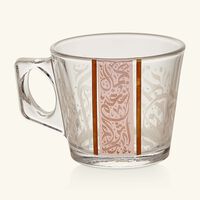 دملاج طقم نغم المؤلف من 6 فناجين للقهوة باللون الوردي