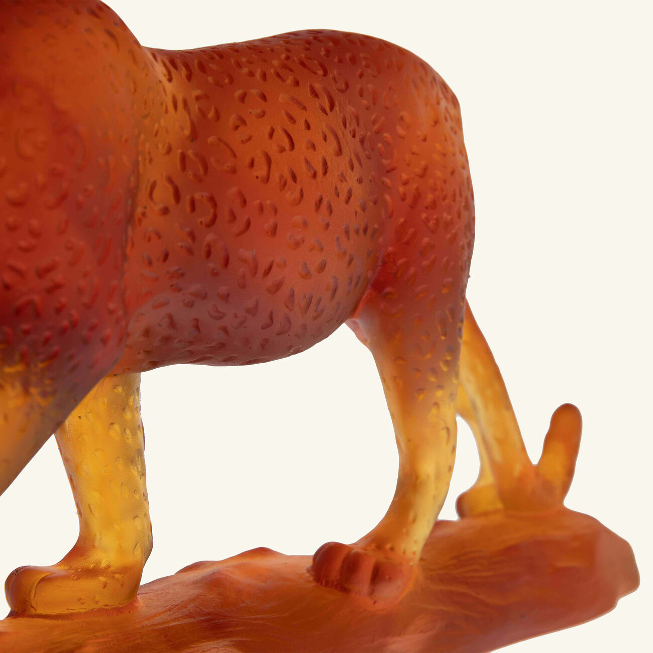 daum tropical leopard figurine medium brown