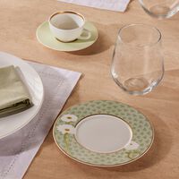 bernardaud praiana bread   butter plate round green 16cm