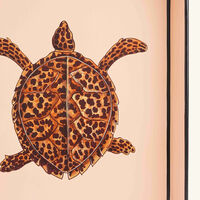 les ottomans fauna serving tray octagonal medium pink