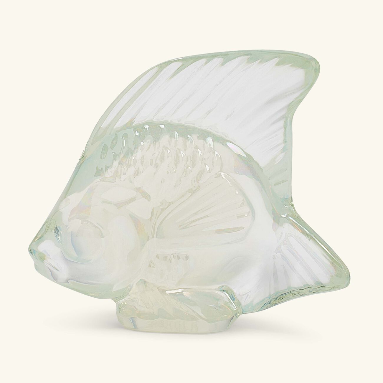 lalique fish figurine small gold