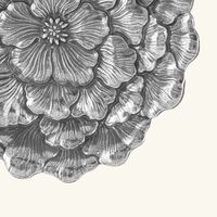 وعاء على شكل زهرة الجاردينيا فضي بحجم متوسط بوتشيلاتي وعاء على شكل زهرة الجاردينيا فضي بحجم متوسط