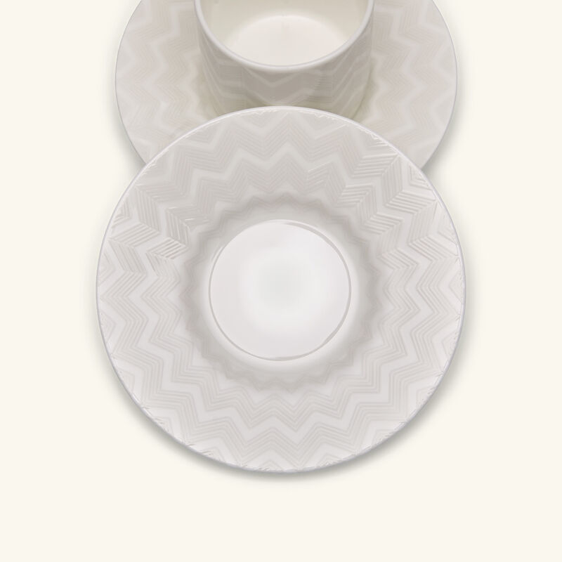 ZIG ZAG Coffee Cup & Saucer White Set of 2 missoni home zig zag coffee cup saucer white set of 2
