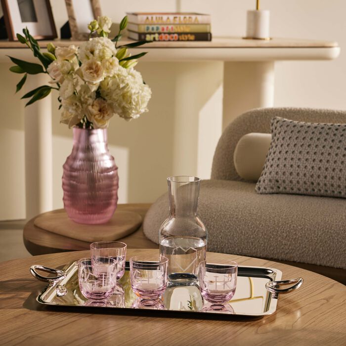 ruckl abc girl drinking glass pink