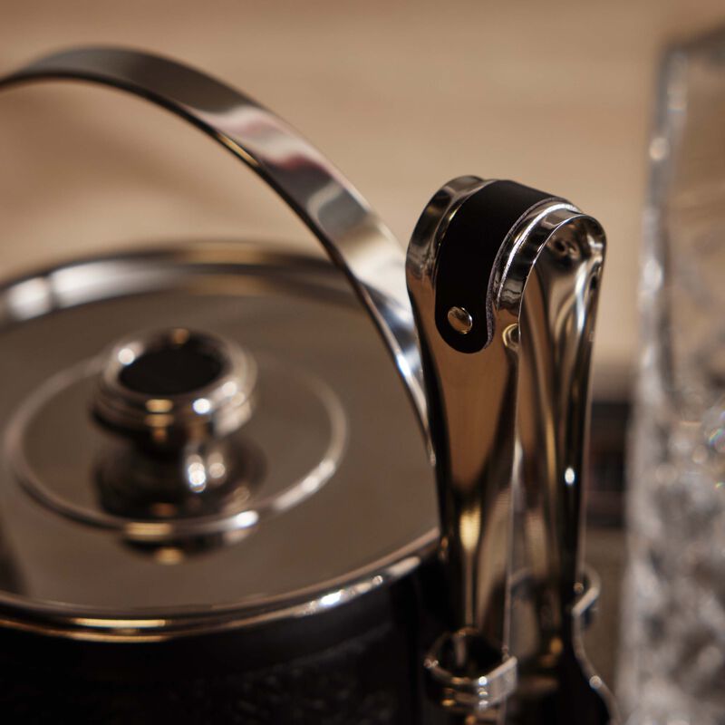 Elie Saab Monogram Ice Bucket Ebony giobagnara elie saab monogram ice bucket ebony