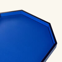 Octogone Tray Medium Blue baccarat octogone tray medium blue