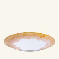 marie daage cercle d cailles dinner plate round pink 26cm