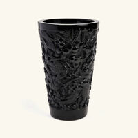 lalique merles et raisins vase small black