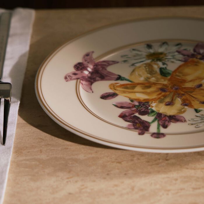 rosenthal idyllia bread butter plate round bouquet 18 cm