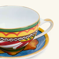 dolce gabbana casa carretto tea set pattern