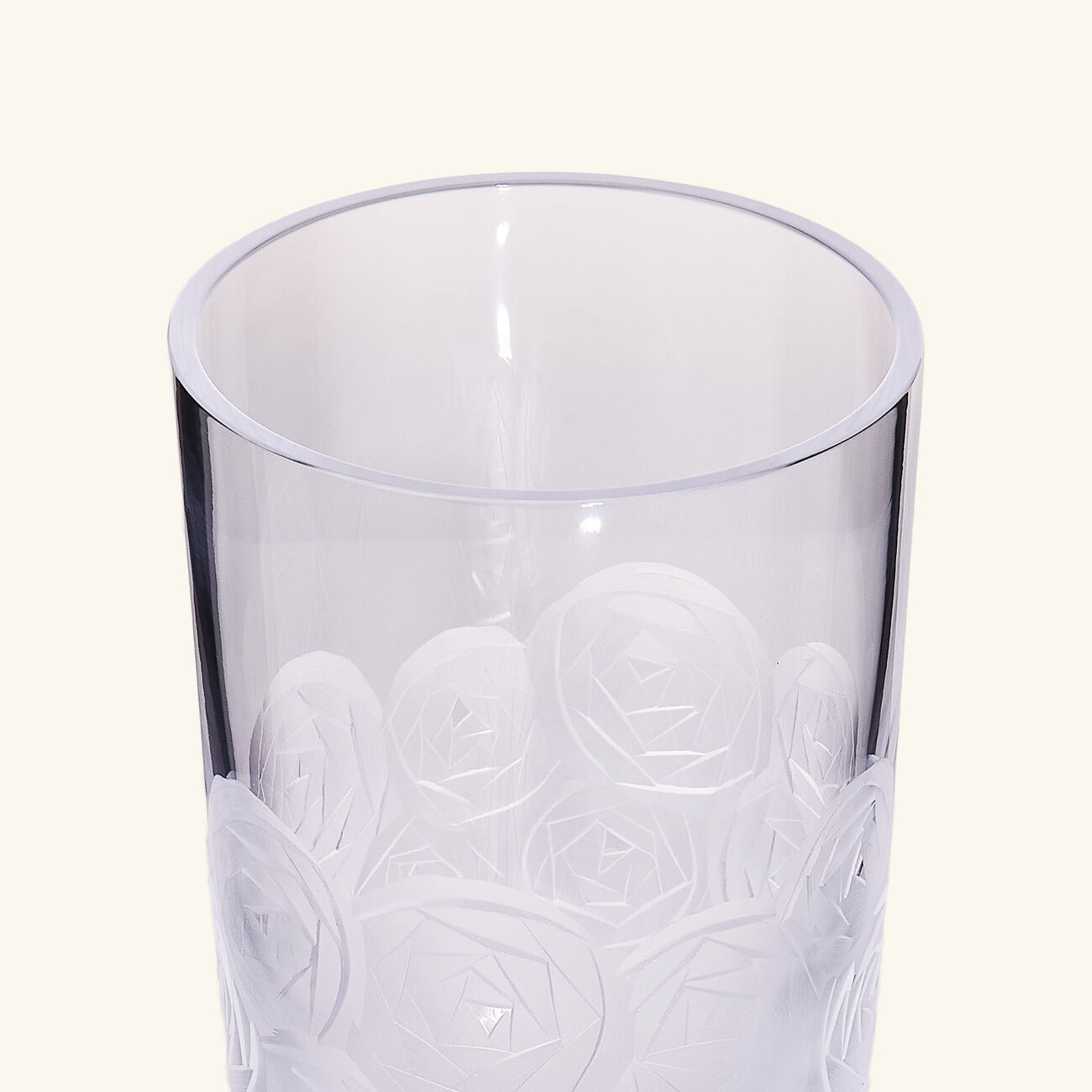 ruckl heroine roses tall drinking glass clear