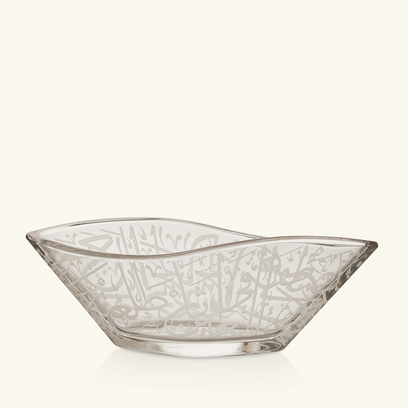 Thuluth Serving Bowl Clear Set of 2 dimlaj thuluth serving bowl clear set of 2