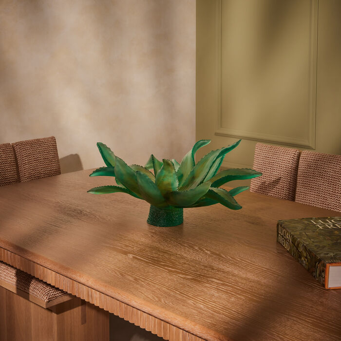 دوم قطعة ديكور مركزية كاكتوس خضراء محدودة الإصدار