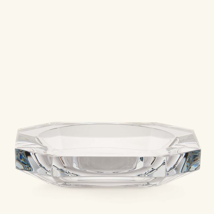 baccarat octogone trinket tray rectangular small clear