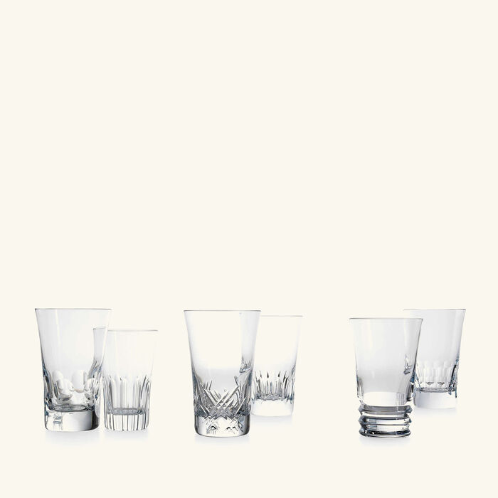 baccarat everyday grande drinking glass clear set of 6