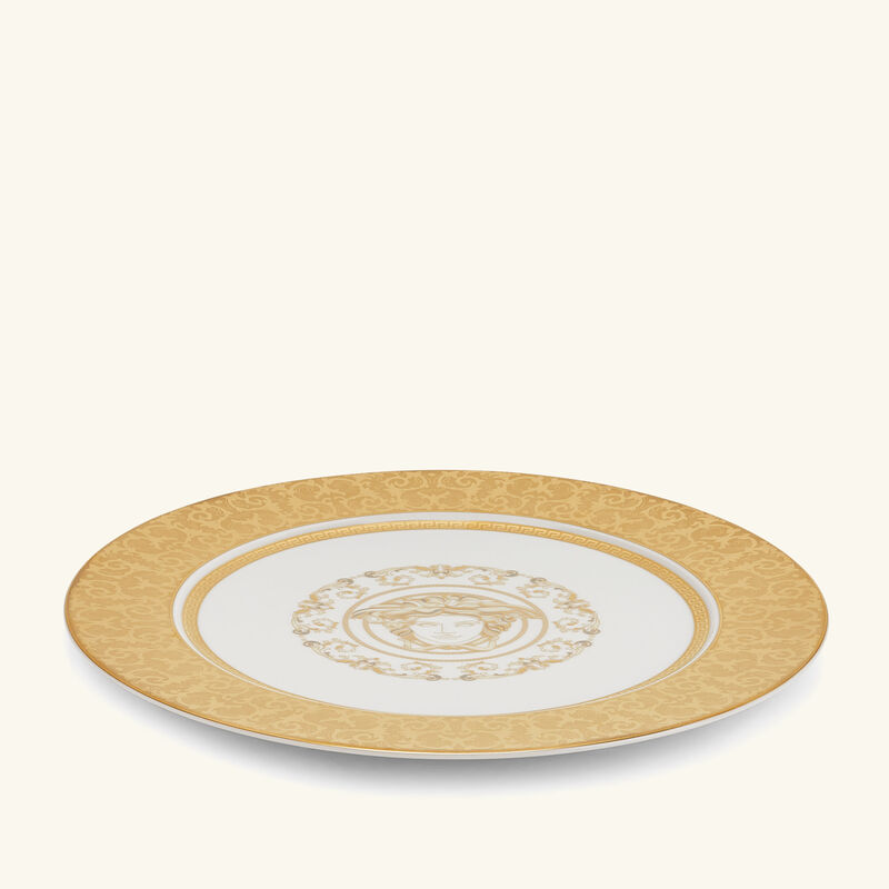 versace medusa gala charger plate white 33cm