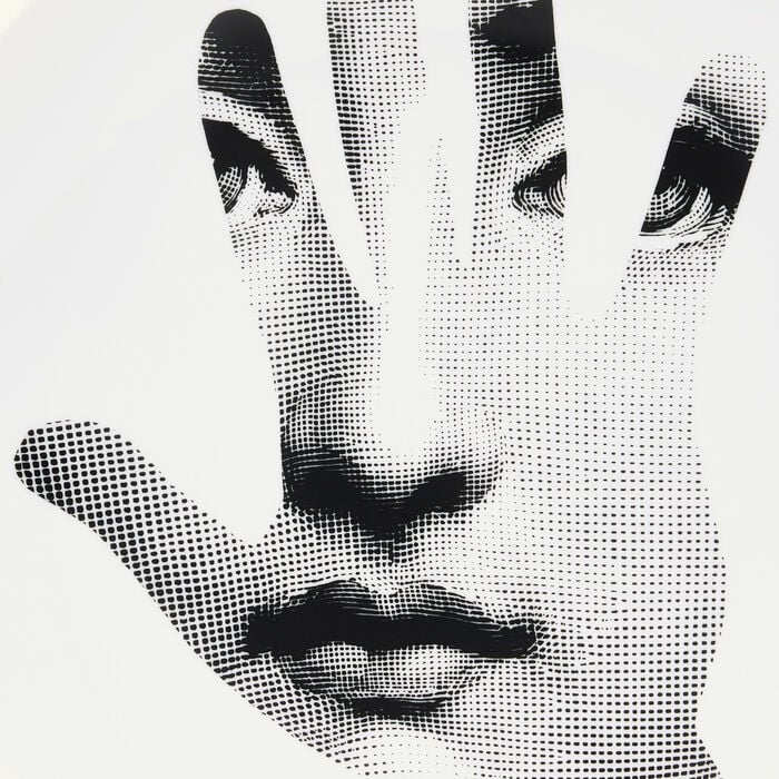 fornasetti tema e variazioni no 15 wall plate white