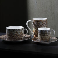 Zig Zag Jarris Coffee Cup & Saucer Pattern missoni home zig zag jarris coffee cup saucer pattern