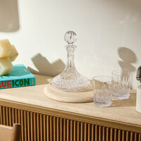 waterford lismore ships decanter clear