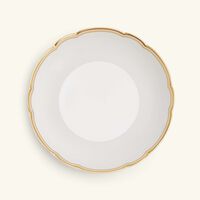 bernardaud pompadour soup plate round gold 19cm