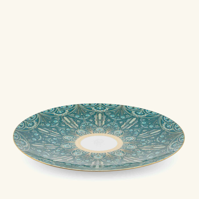 haviland r ves du nil underplate round green 32cm