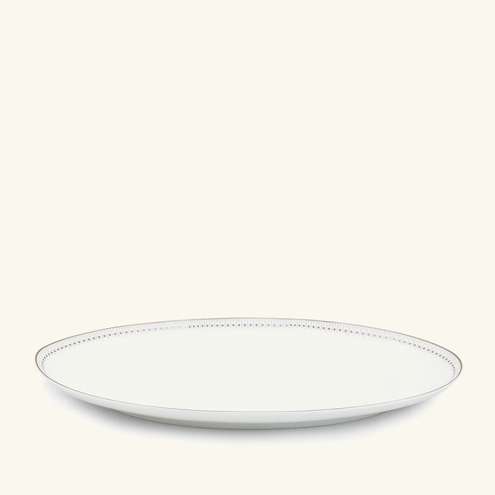 christofle malmaison imp riale serving platter oval white 38cm
