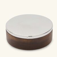 كريستوفل صندوق أفير سبيسيال دائري مطلي بالفضة لياسمين الملا