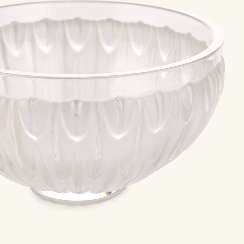 lalique plumes centerpiece bowl clear
