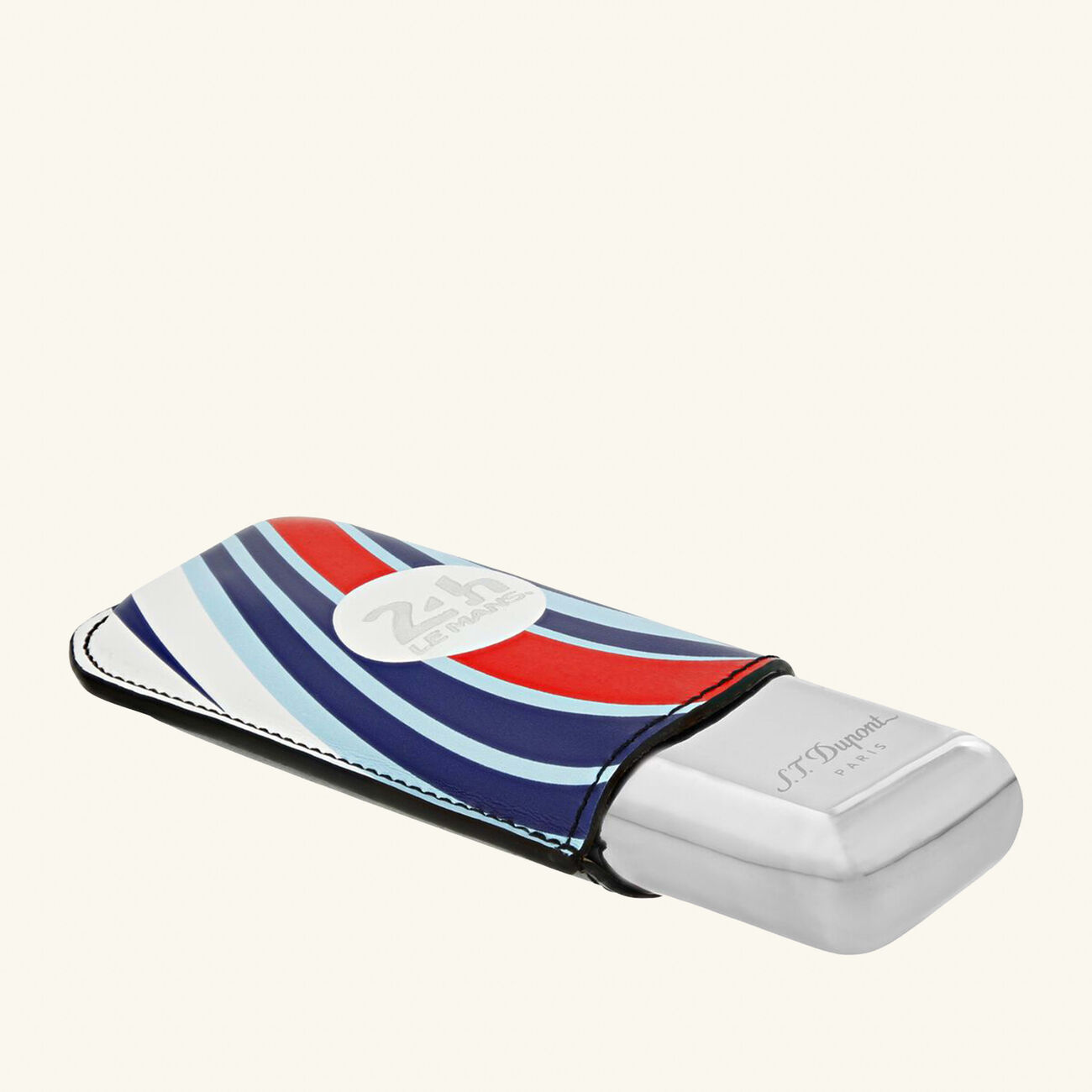 حافظة سيجار مزدوجة بشعار 24h Le Mans اس تي دوبون حافظة سيجار مزدوجة بشعار 24h le mans