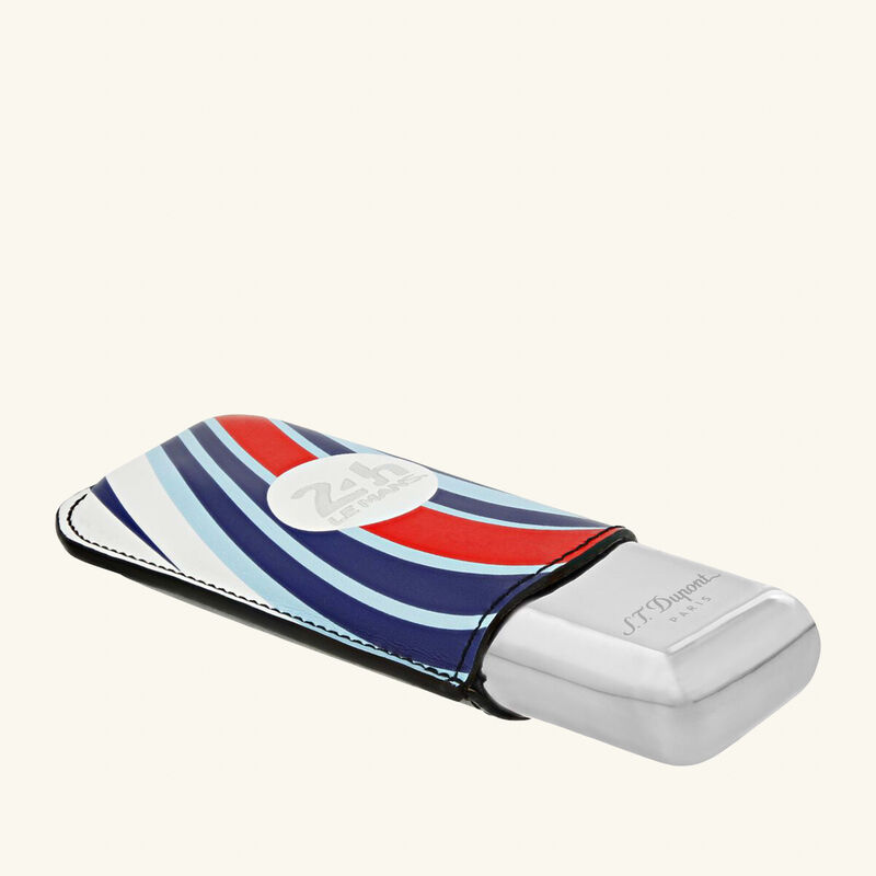 حافظة سيجار مزدوجة بشعار 24h Le Mans اس تي دوبون حافظة سيجار مزدوجة بشعار 24h le mans