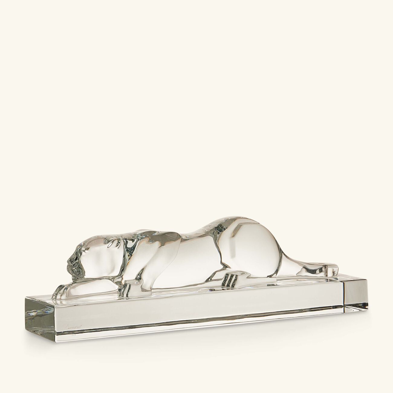 baccarat h ritage panther sculpture medium black