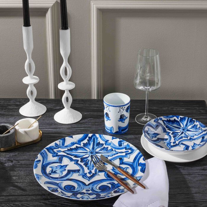 dolce gabbana casa blu mediterraneo charger plate round 31cm
