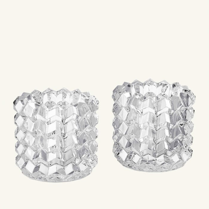 baccarat focus zigzag votive clear set of 2