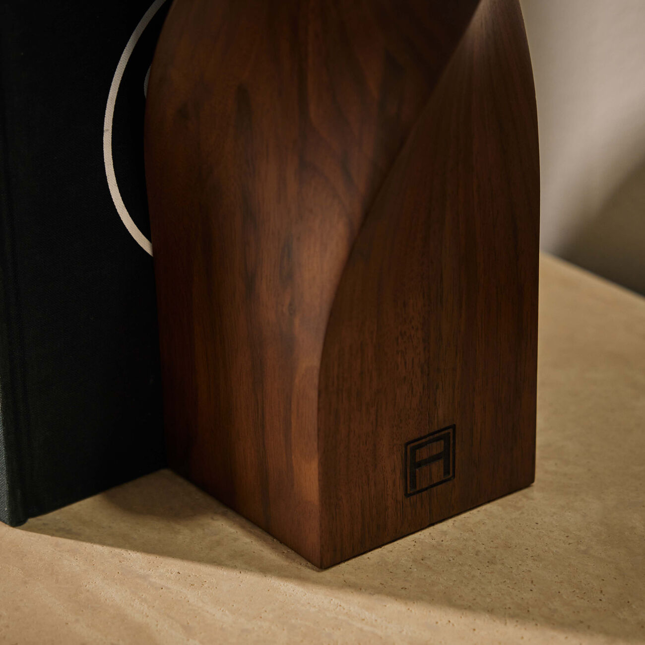 assouline twist bookend wood