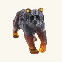 daum bear sculpture medium brown